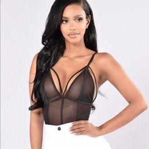 Black Fashion Nova Bodysuit